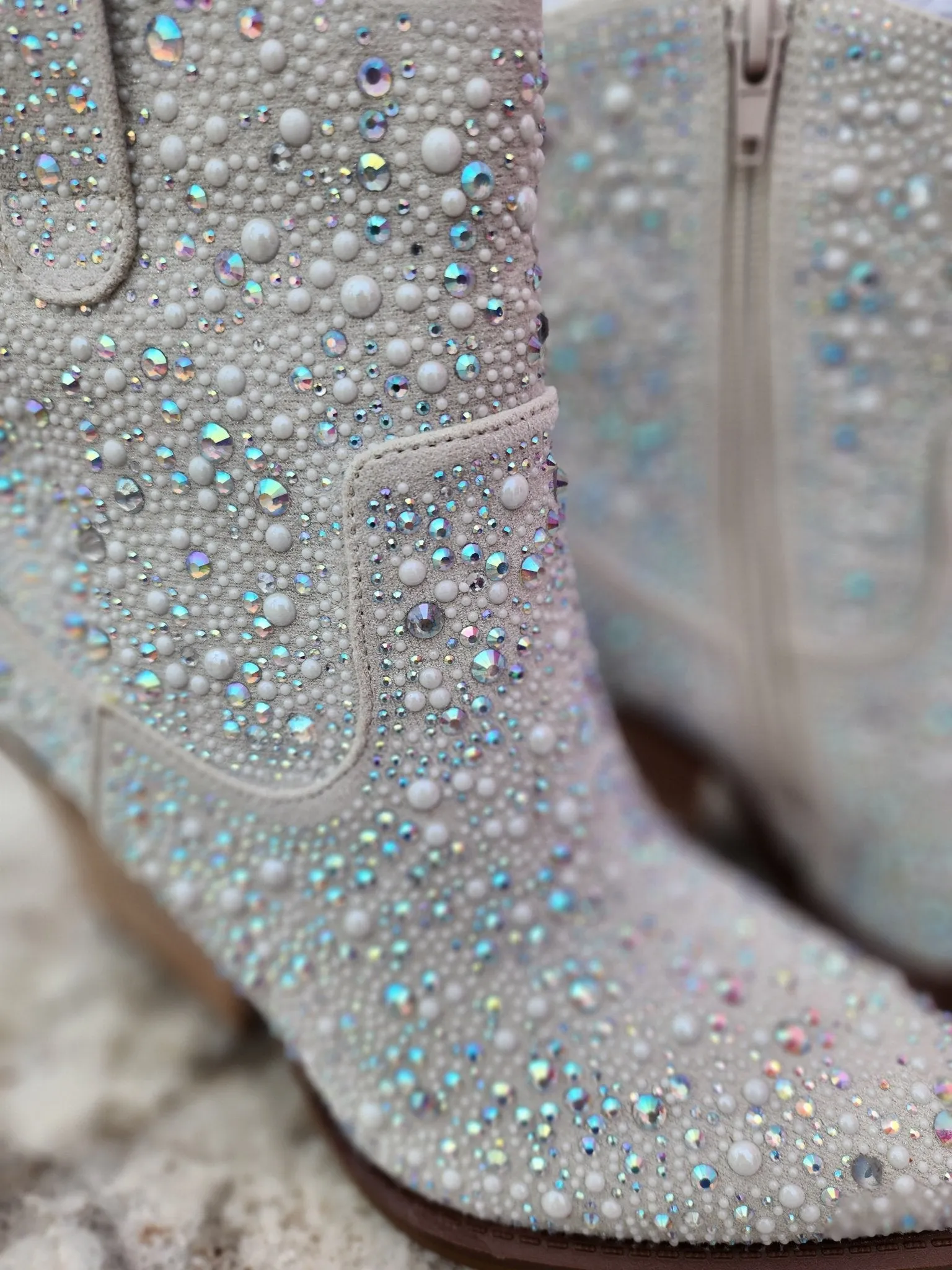 Kady Pearl Silver Booties