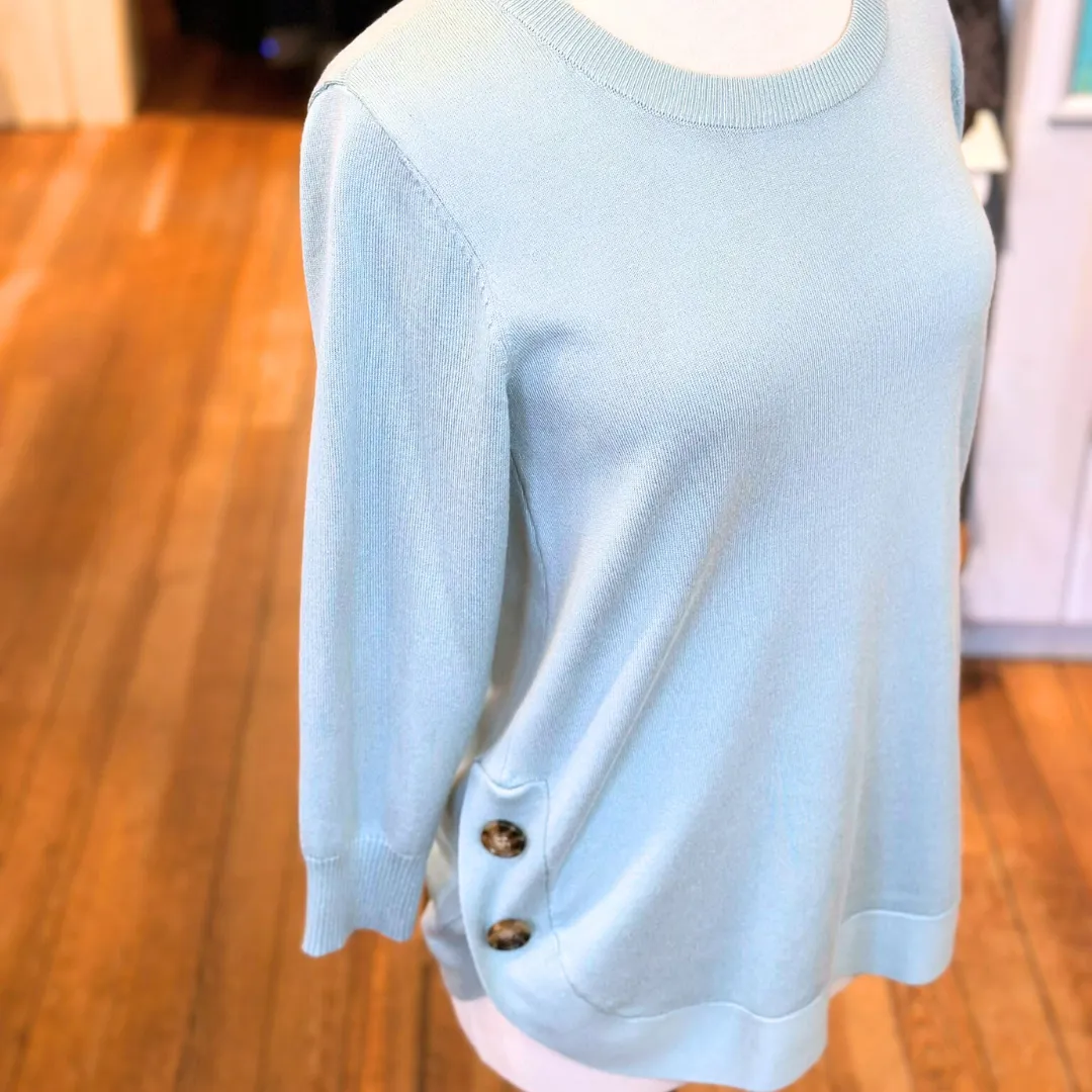 Keren Hart Button Tunic Sweater