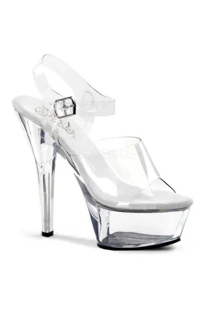 KISS-208 Platform Sandal | Clear Vinyl