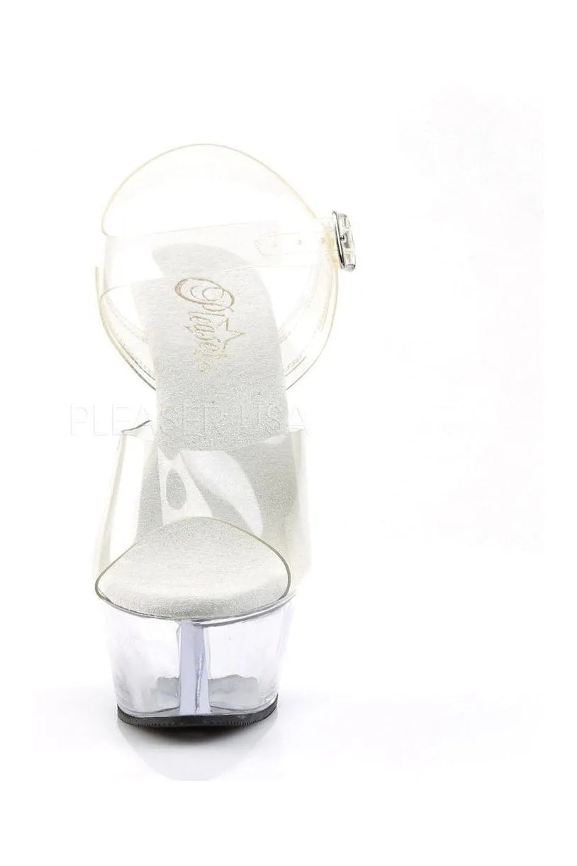KISS-208 Platform Sandal | Clear Vinyl
