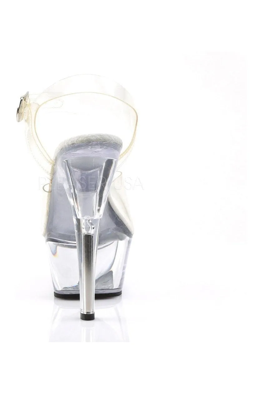 KISS-208 Platform Sandal | Clear Vinyl