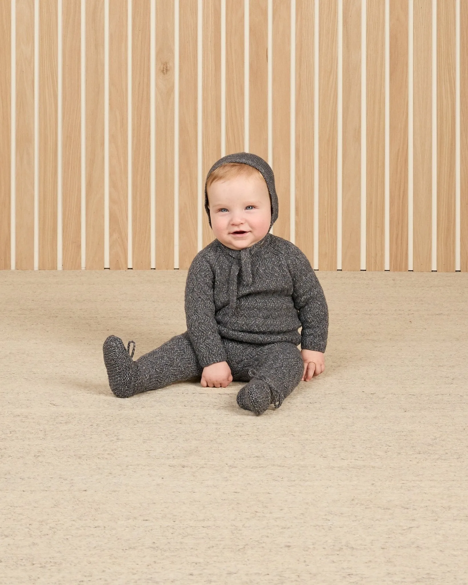 Knit Booties || Indigo