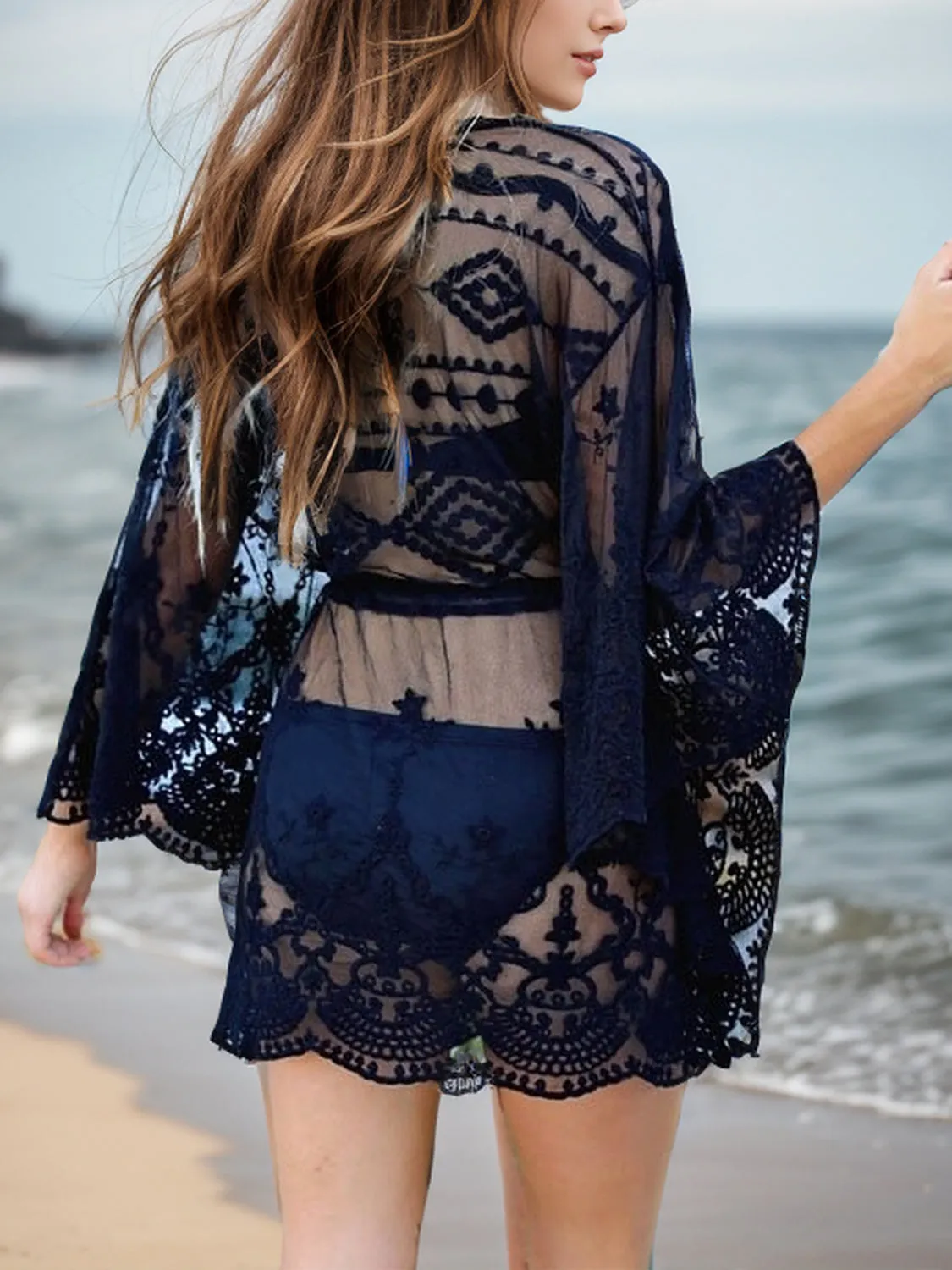 Laced in Light Cover-Up Kimono