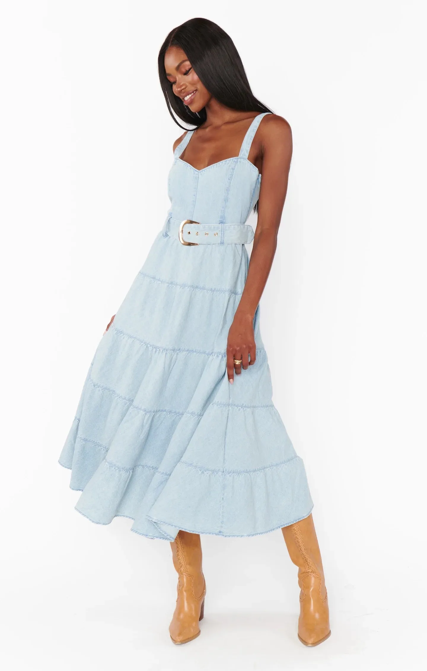 Lainey Midi Dress Dew Drop