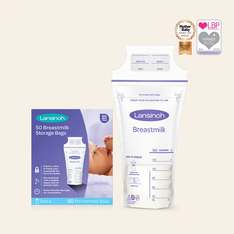 Lansinoh Milk Storage Bags 50Pk