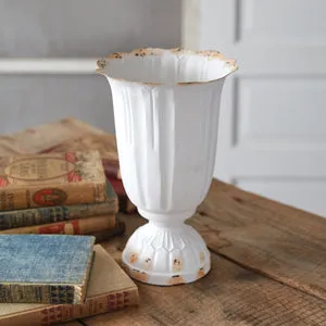 Large Scalloped Vase for Your Cozy Farmhouse
