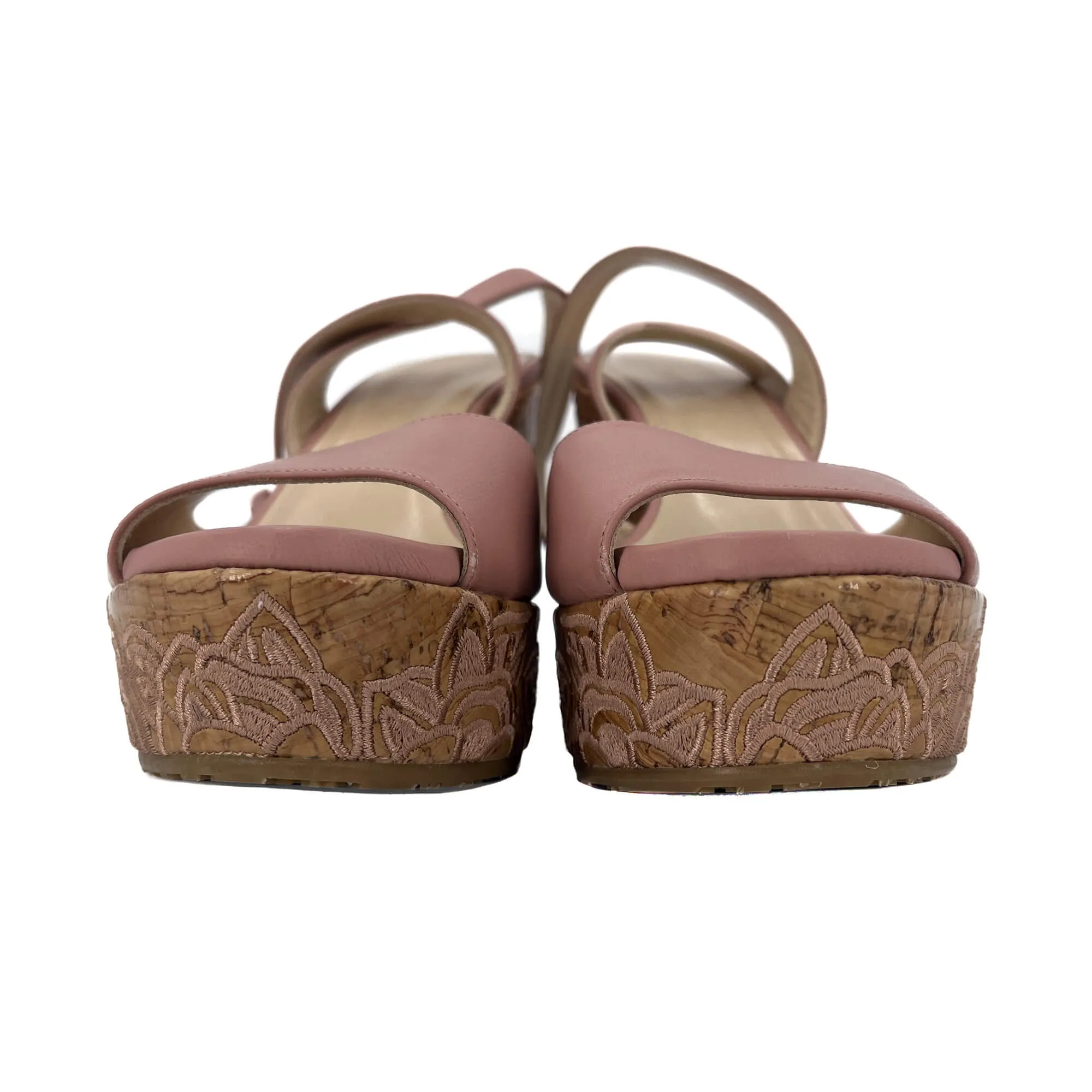 Leather Sandals 38 Ballet Pink