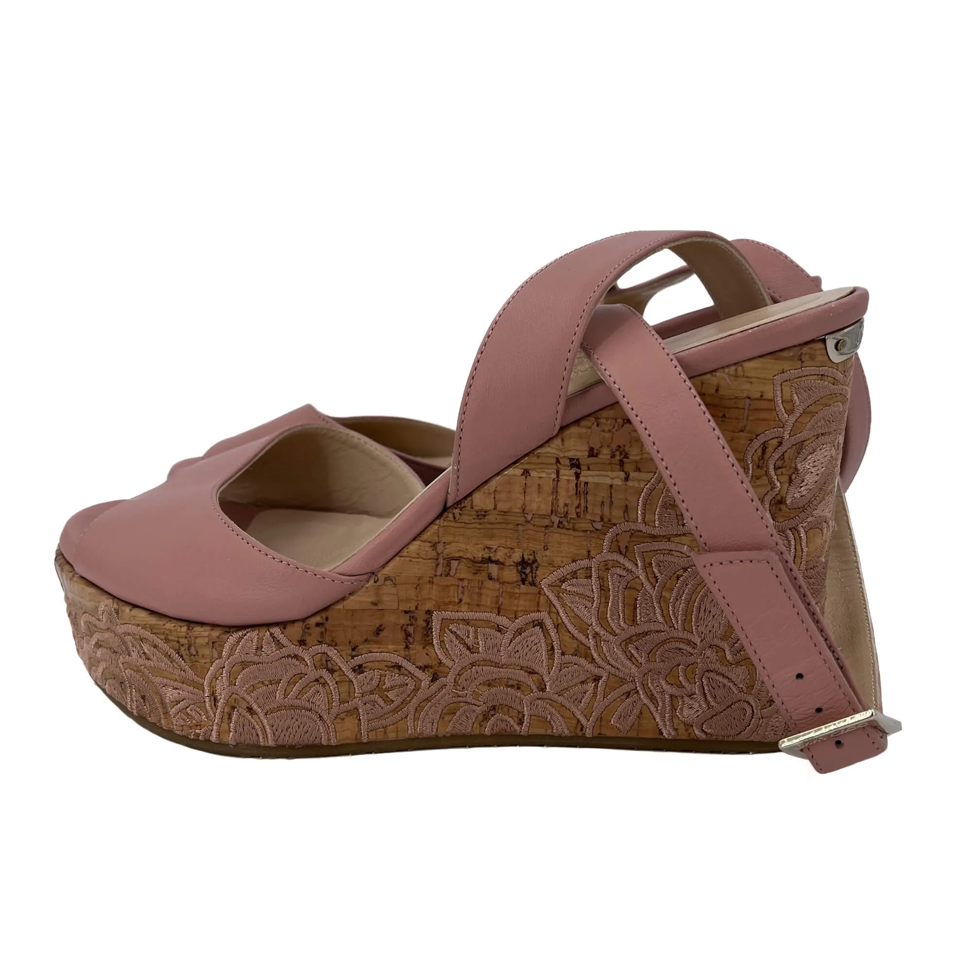 Leather Sandals 38 Ballet Pink