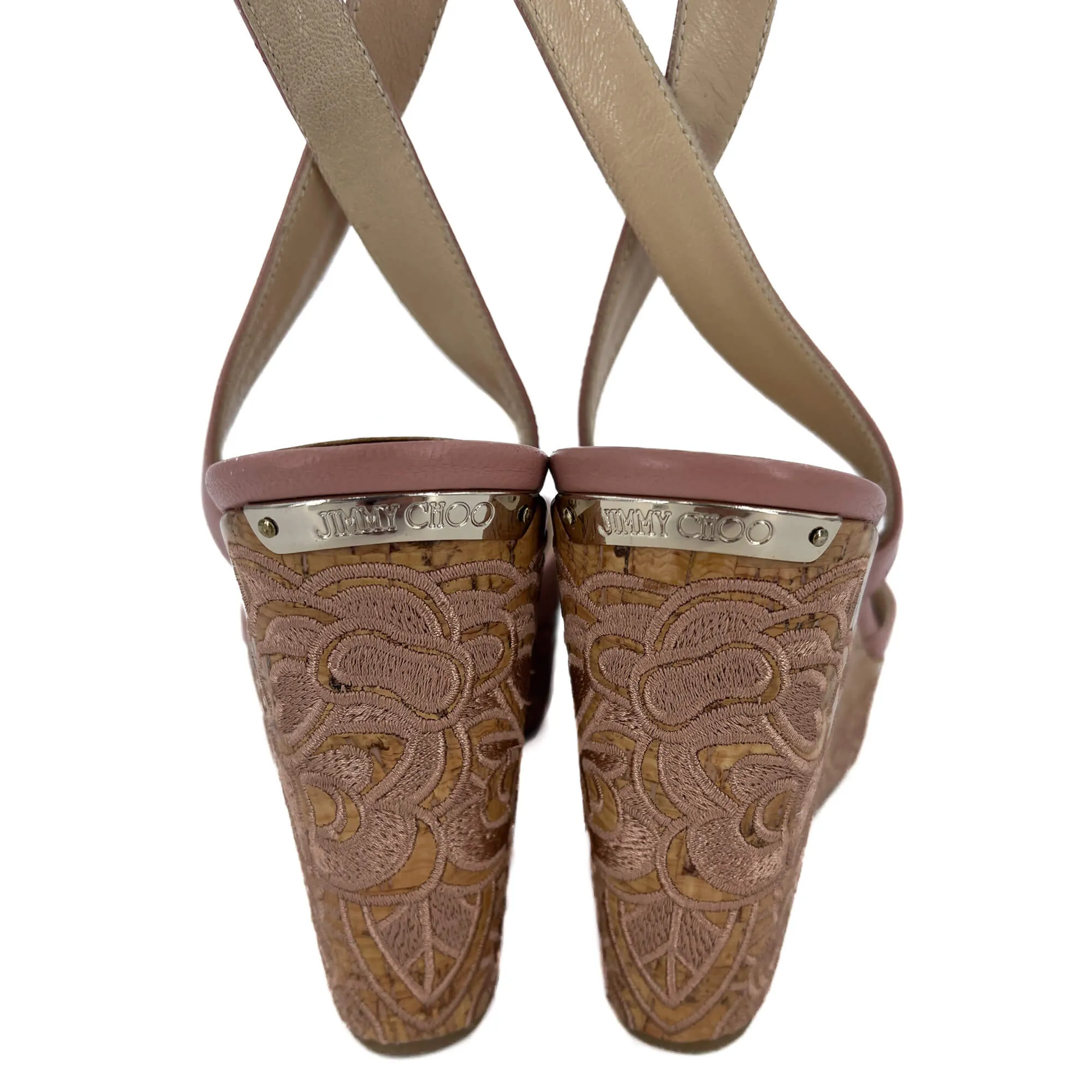 Leather Sandals 38 Ballet Pink