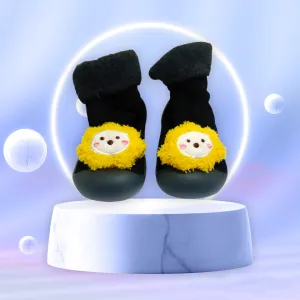 Lion Black Silicone Socks Shoes 2611 A