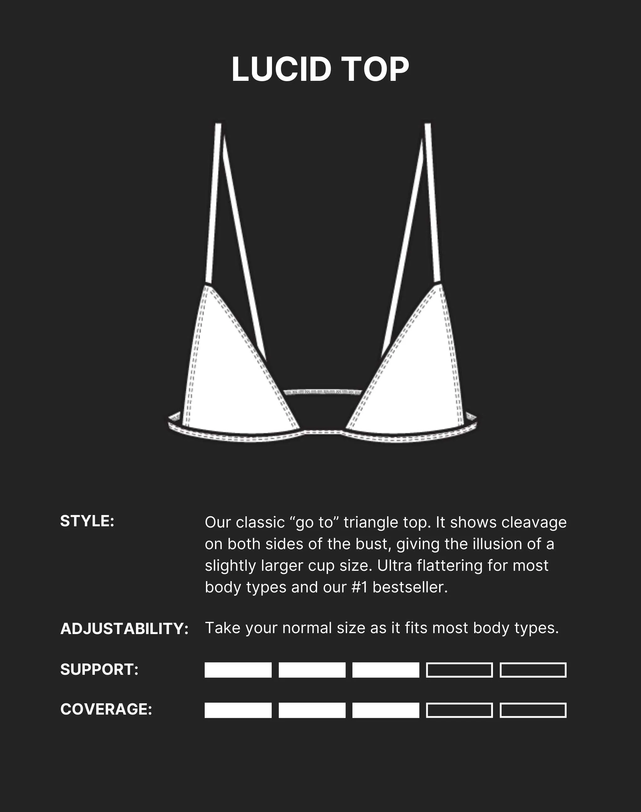 LUCID BIKINI TOP - Chrome Silver