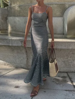 Marissa | Breezy Plaid Slip Maxi Dress