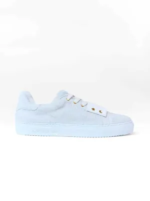 Matteo Cavallino off-white sneakers with lambskin