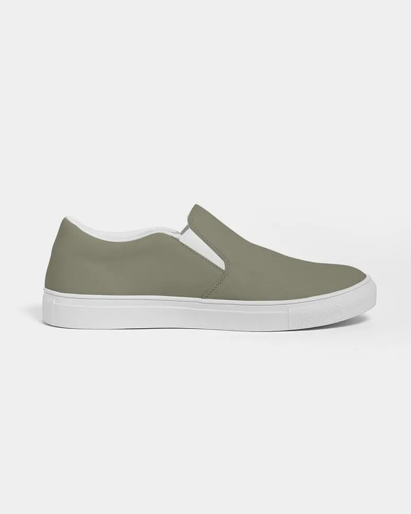 Medium Dark Yellow Slip-On Canvas Sneakers | Men's | Medium Dark Pale Pastel Yellow | C0M0Y30K60