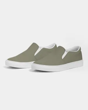 Medium Dark Yellow Slip-On Canvas Sneakers | Men's | Medium Dark Pale Pastel Yellow | C0M0Y30K60