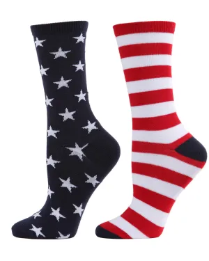 MEMOI UCV05532 NAVY STARS & STRIPES CREW