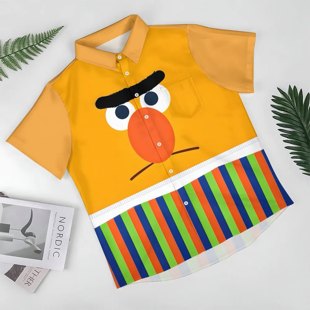 Men's Cartoon Character Casual Short Sleeve Shirt 2312000328