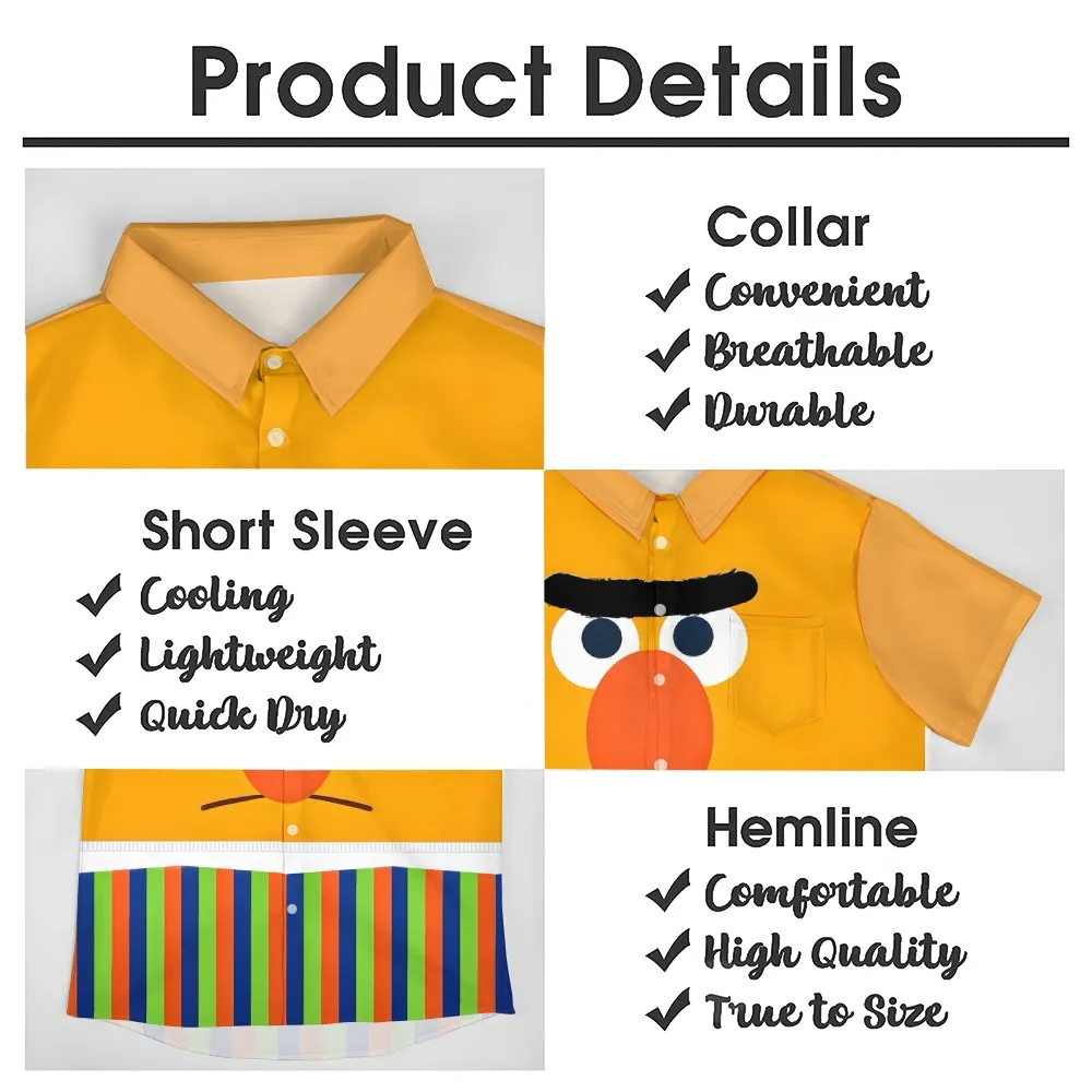 Men's Cartoon Character Casual Short Sleeve Shirt 2312000328