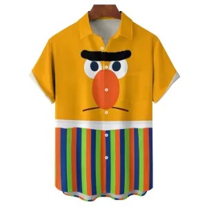 Men's Cartoon Character Casual Short Sleeve Shirt 2312000328