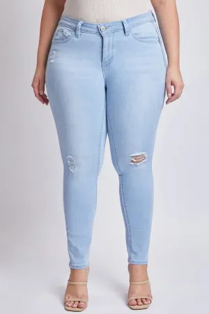 Missy Plus Women’S Plus Wannabettabutt 1-Button Skinny Jean Made With Recycled Fibers, Pack Of 12