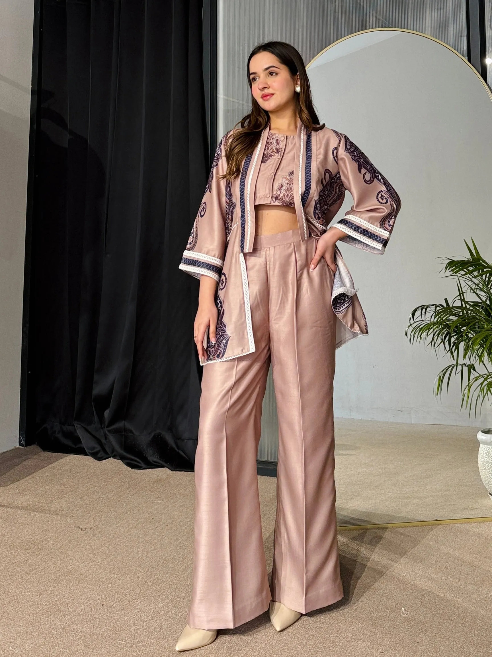 Mocha 3 Piece Co Ord Set