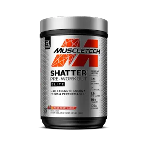 Muscletech Shatter Pre Workout Sour Burst Candy, 1.07lb