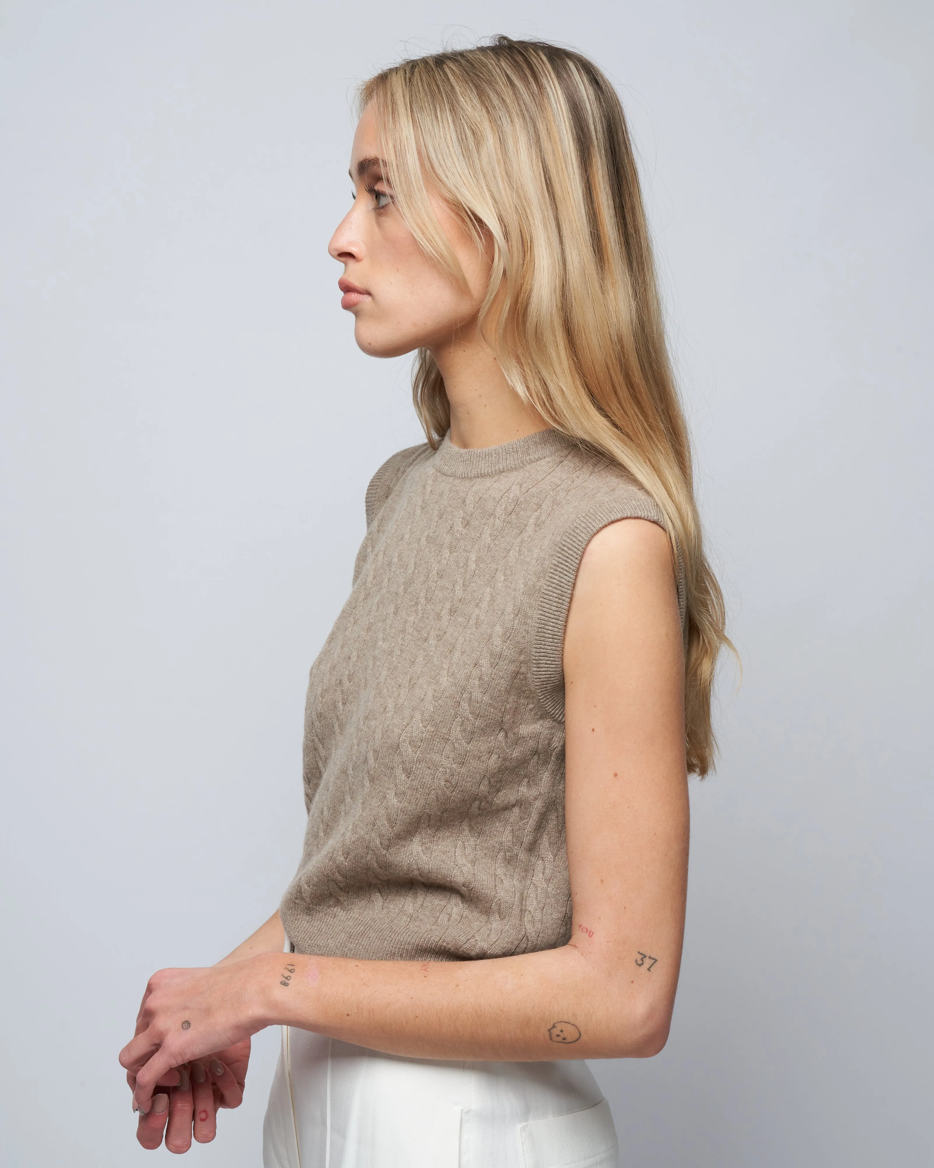 nadine vest - mole