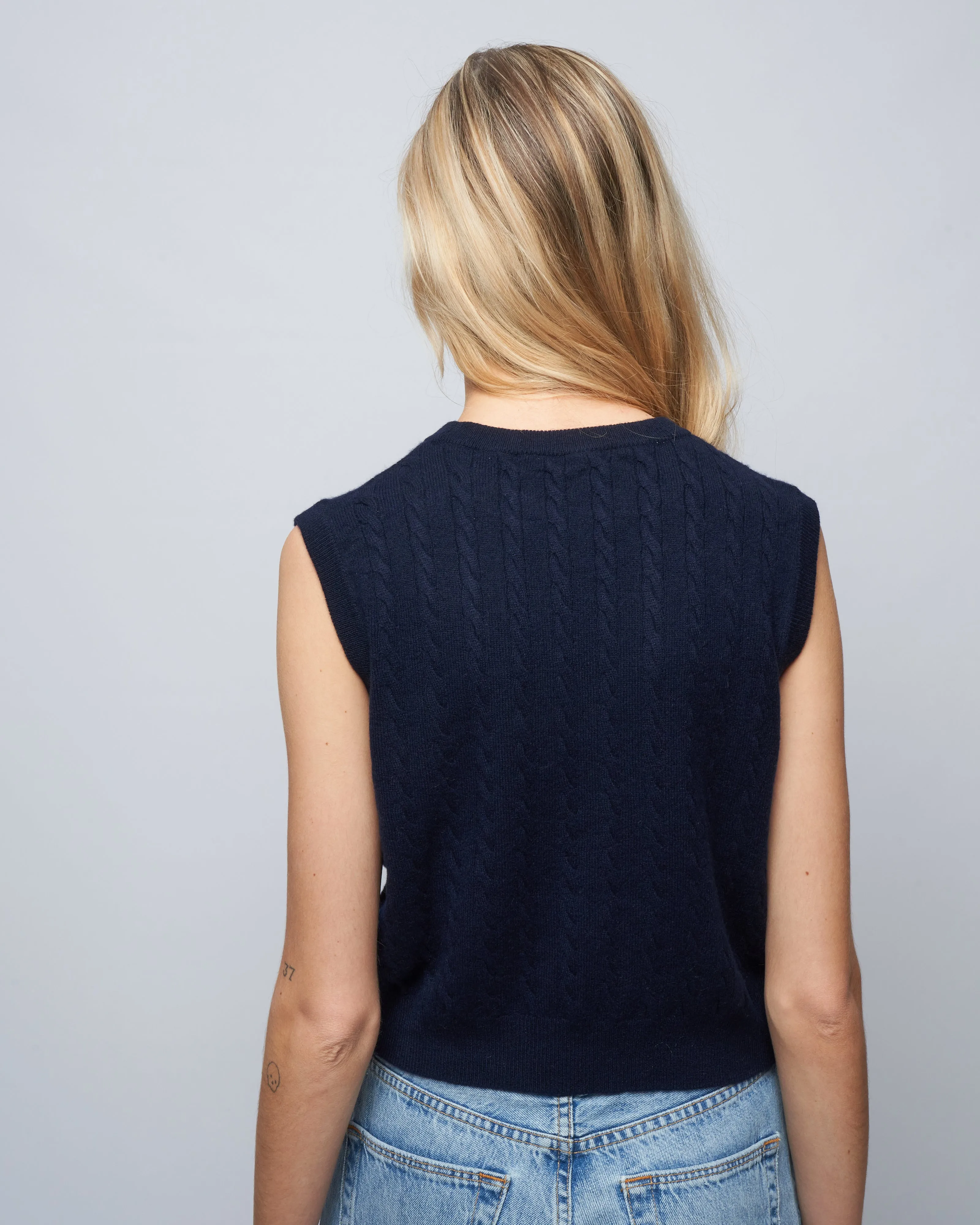 nadine vest - navy