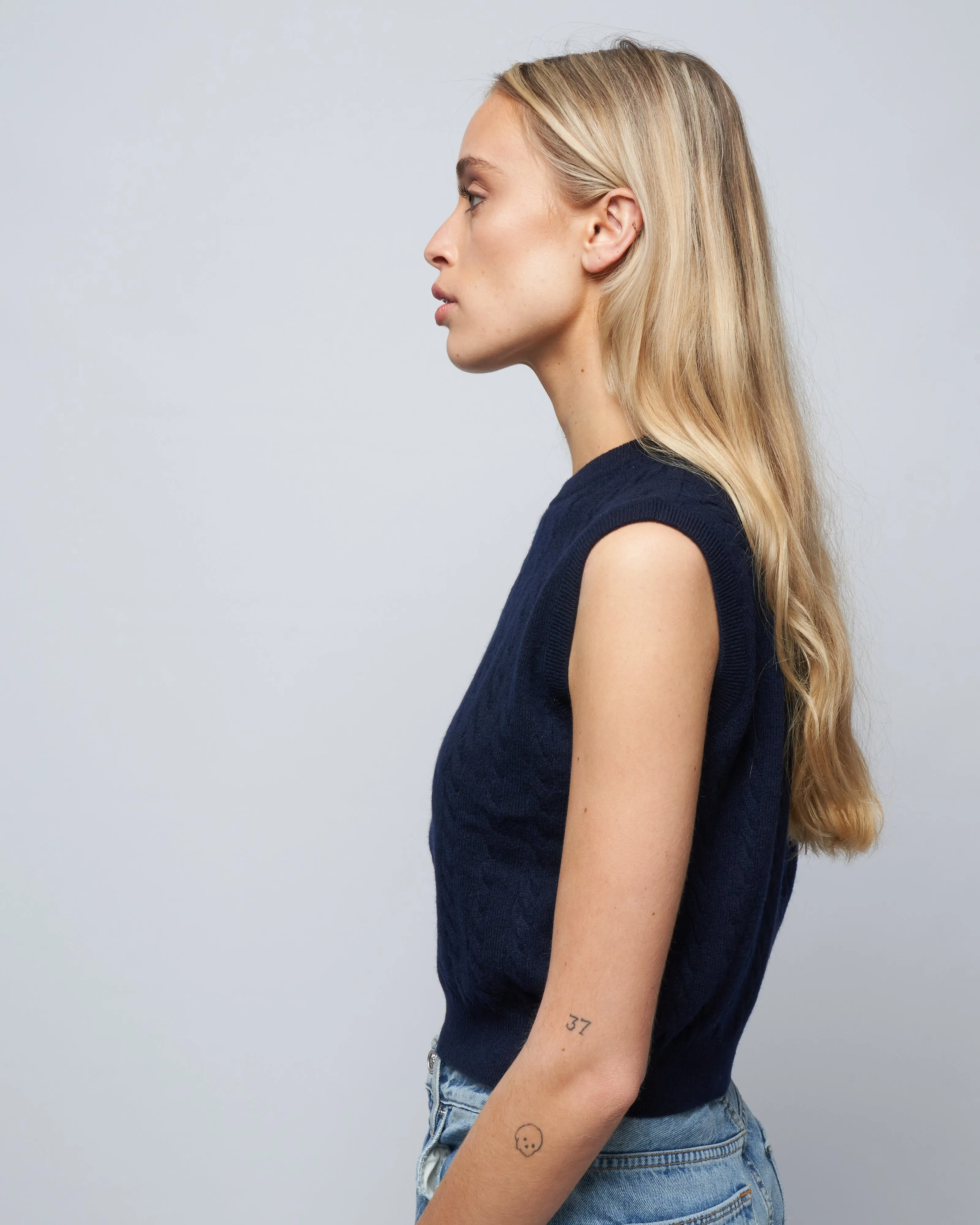 nadine vest - navy