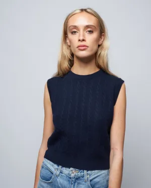 nadine vest - navy