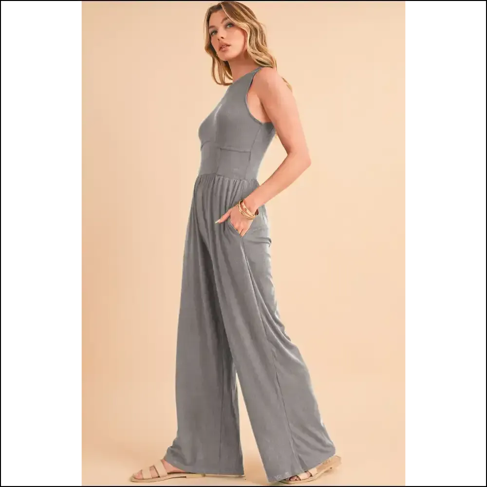 Needful Things: Chic Medium Grey Jumpsuit - one Piece, Zero Problems ! 😜