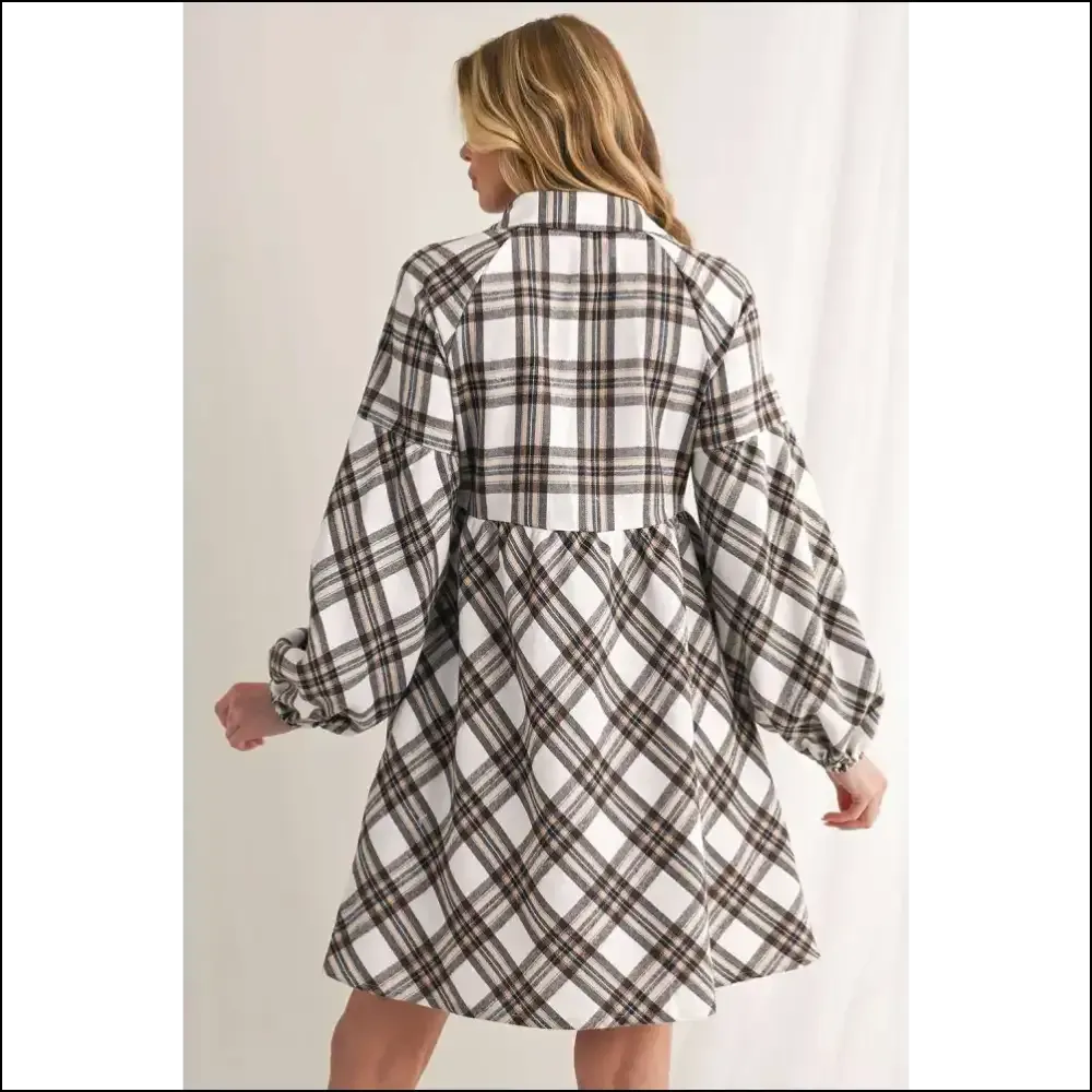 Needful Things: White Plaid Bubble Dress - so Good It's Scary 😈