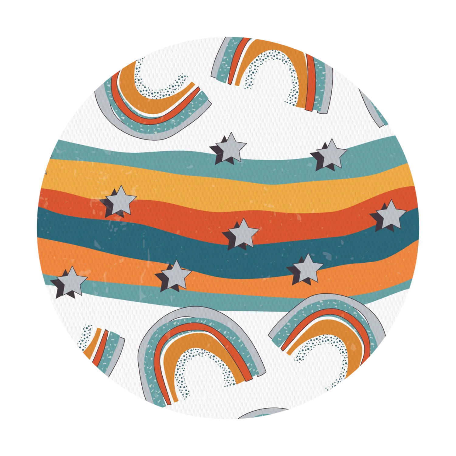 Omnipod Orange Rainbow Design Patches