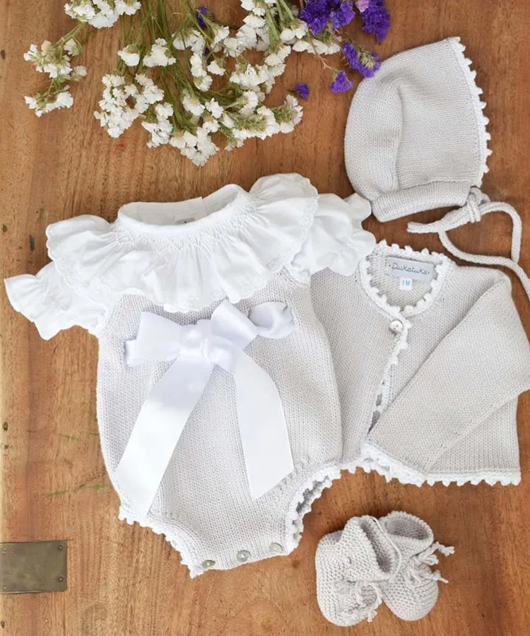 Organic cotton Grey booties