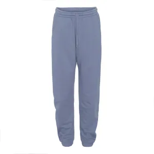 Organic unisex sweatpants in neptune blue