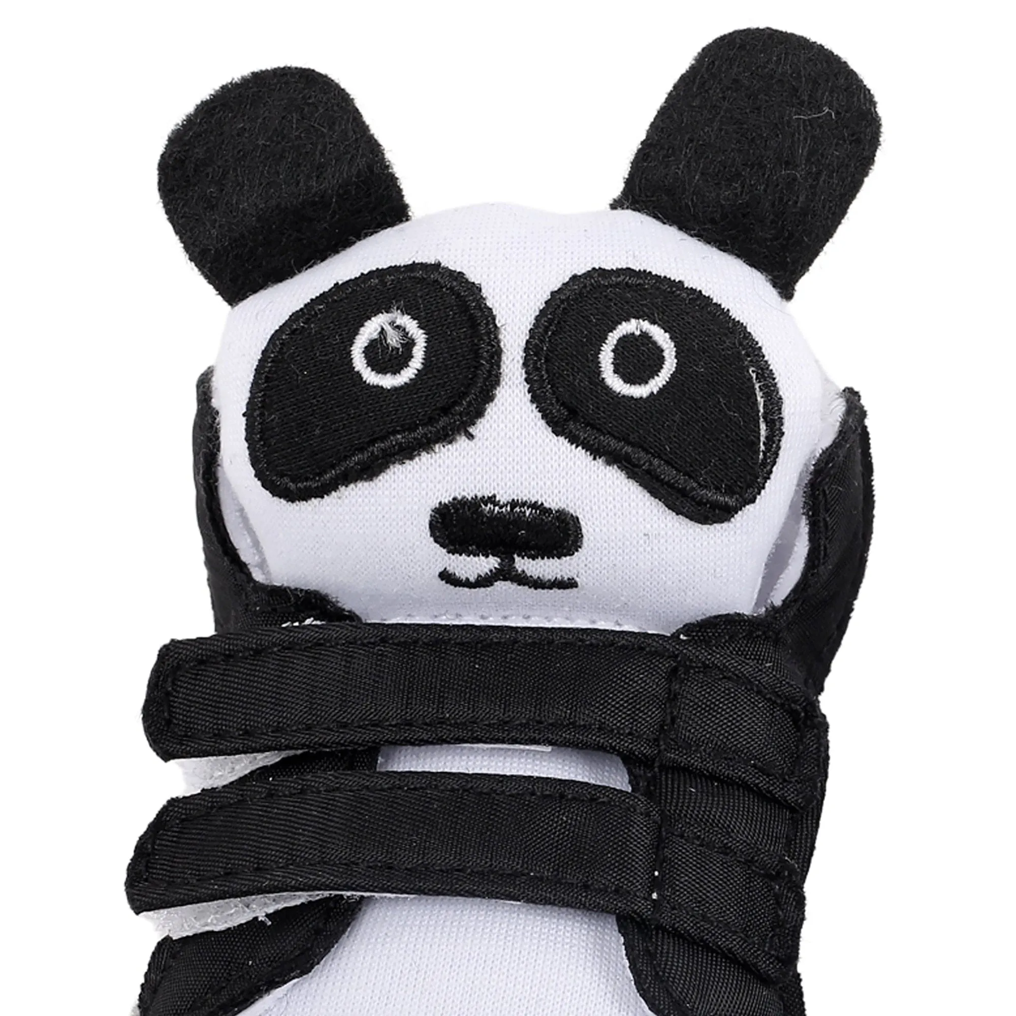 Panda Black Velcro Booties