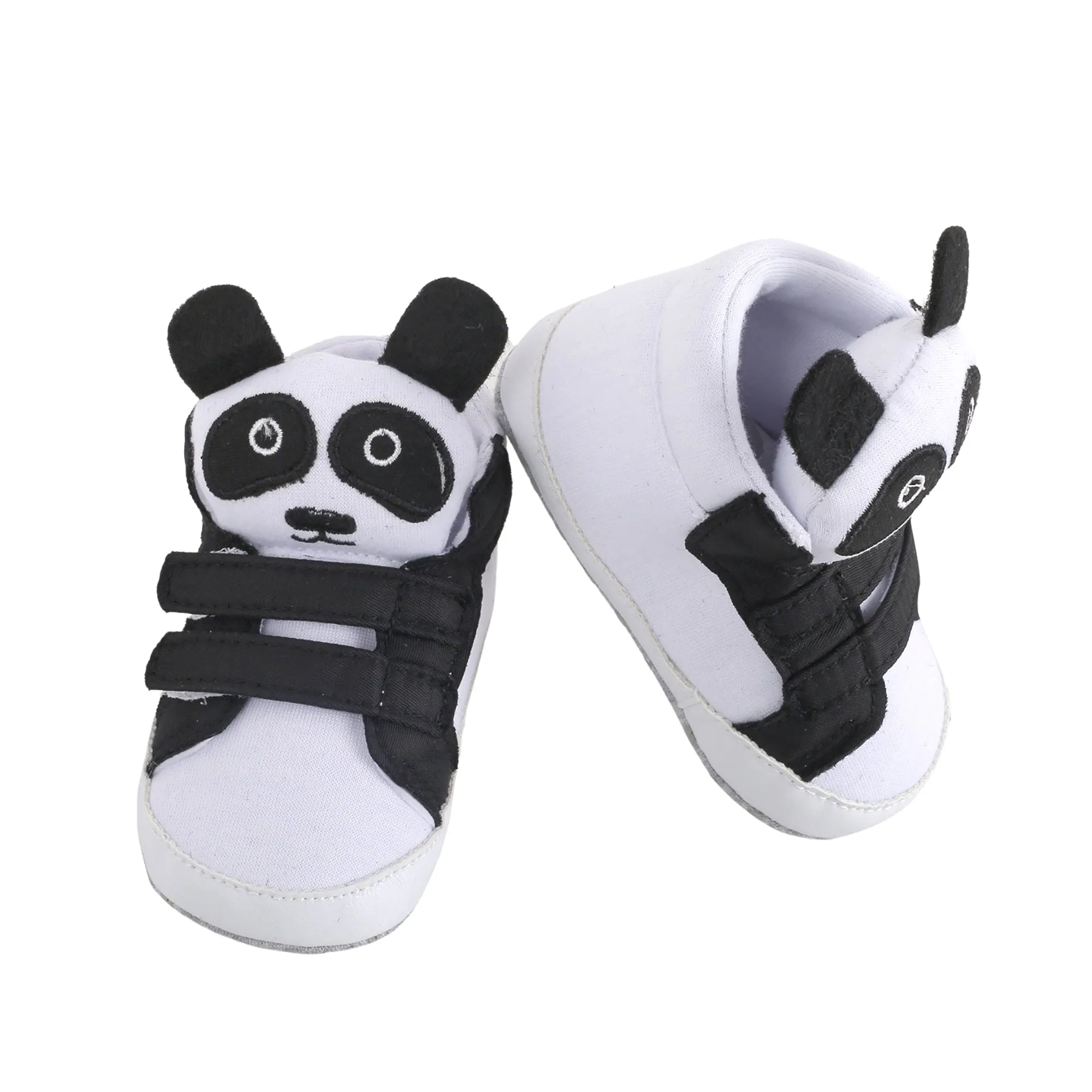 Panda Black Velcro Booties