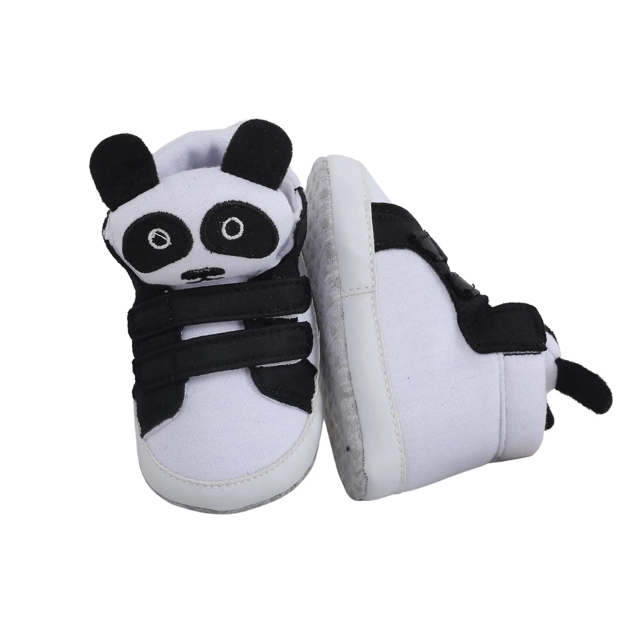 Panda Black Velcro Booties