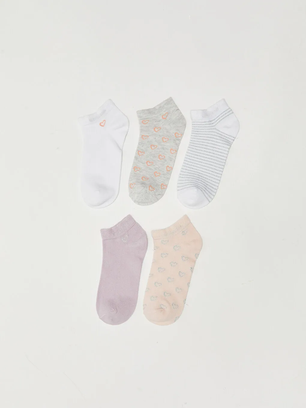 Patterned Women's Booties Socks Pack of 5