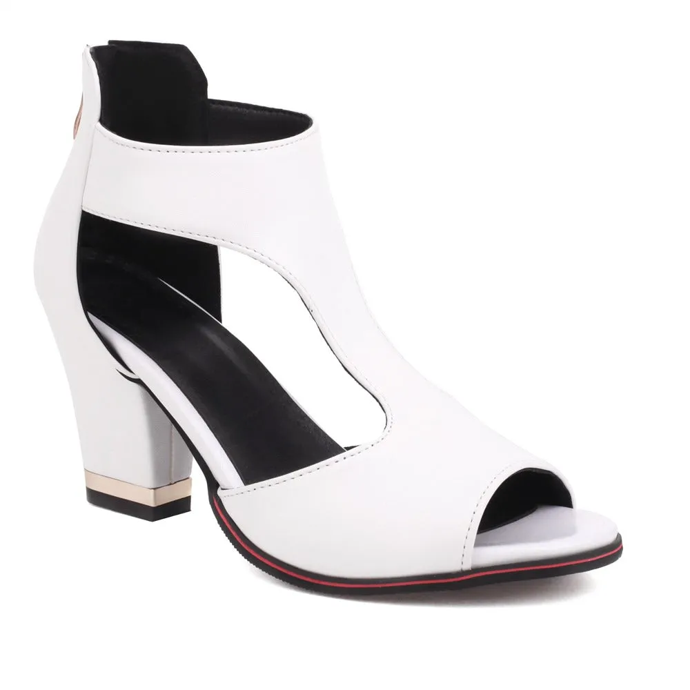 Petra® | Orthopedic leather sandals with heels