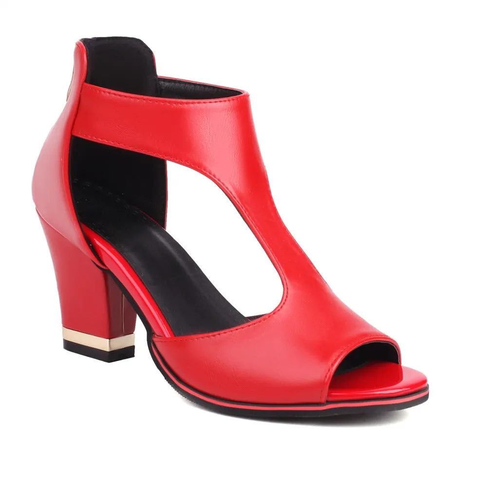 Petra® | Orthopedic leather sandals with heels