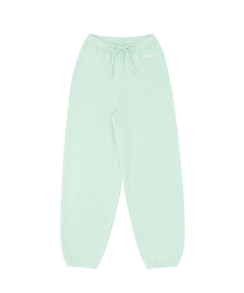 PIV'VEE Cashmere Knit Jogger Pants - Pistachio Mint