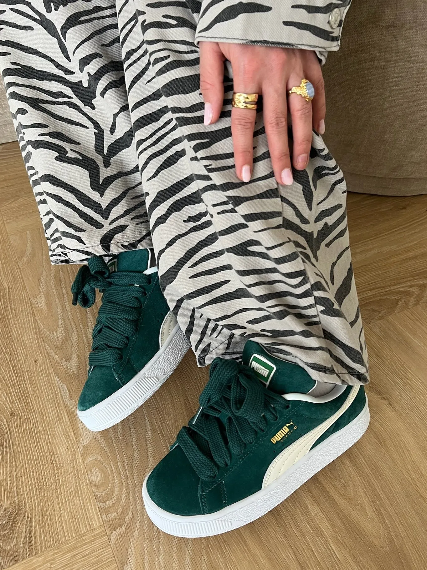 Puma Suede XL Sneakers Dark Myrtle/Warm White