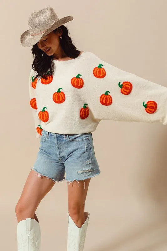 Pumpkin Patch Sweater Top