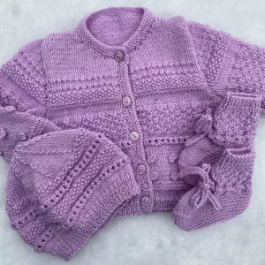"Frankie" merino baby layette set