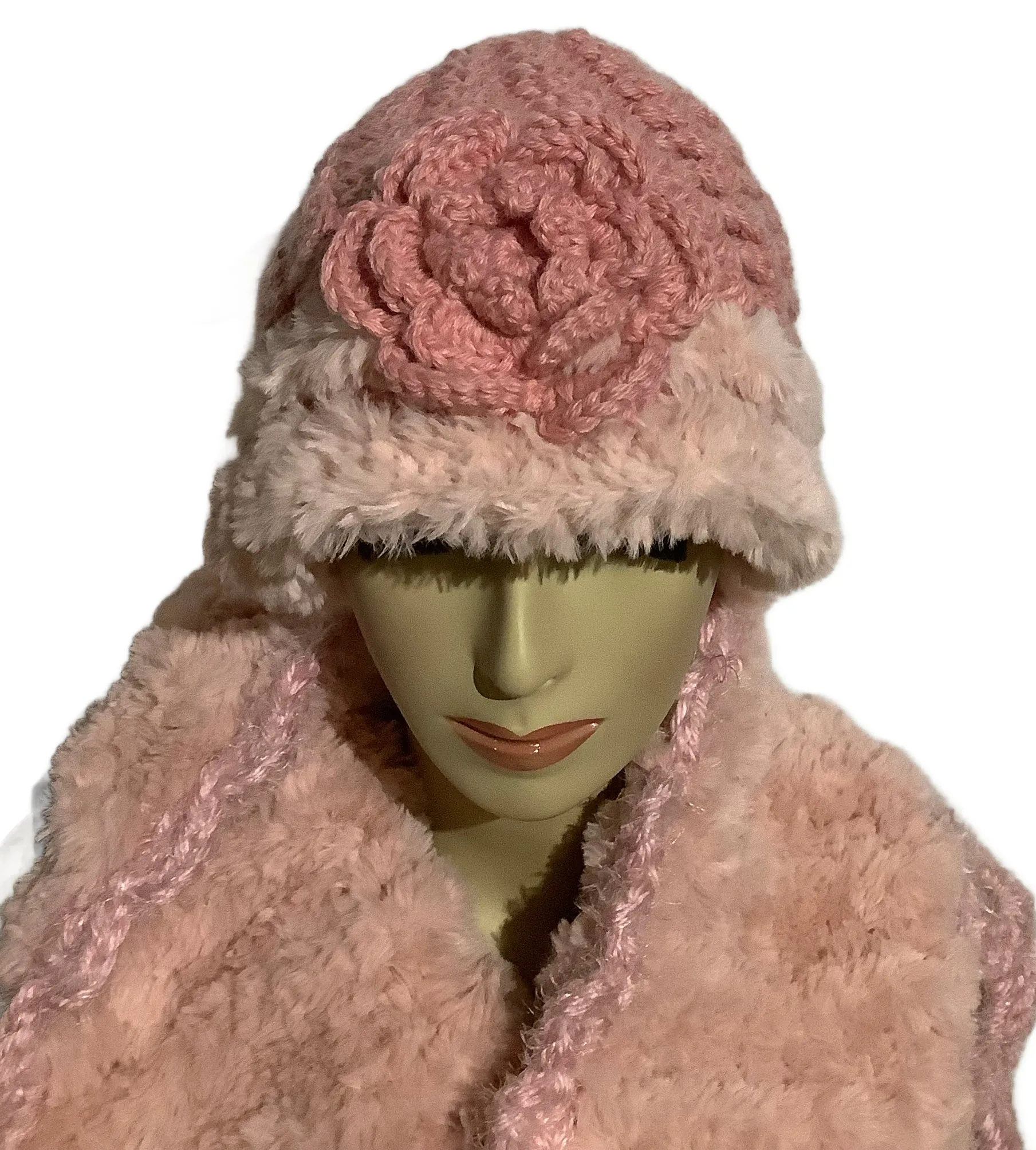 "THE PINK ALPACA HAT", handmade alpaca hat, beanie without a brim, baby alpaca yarn, Xmas gift, winter must, made in USA
