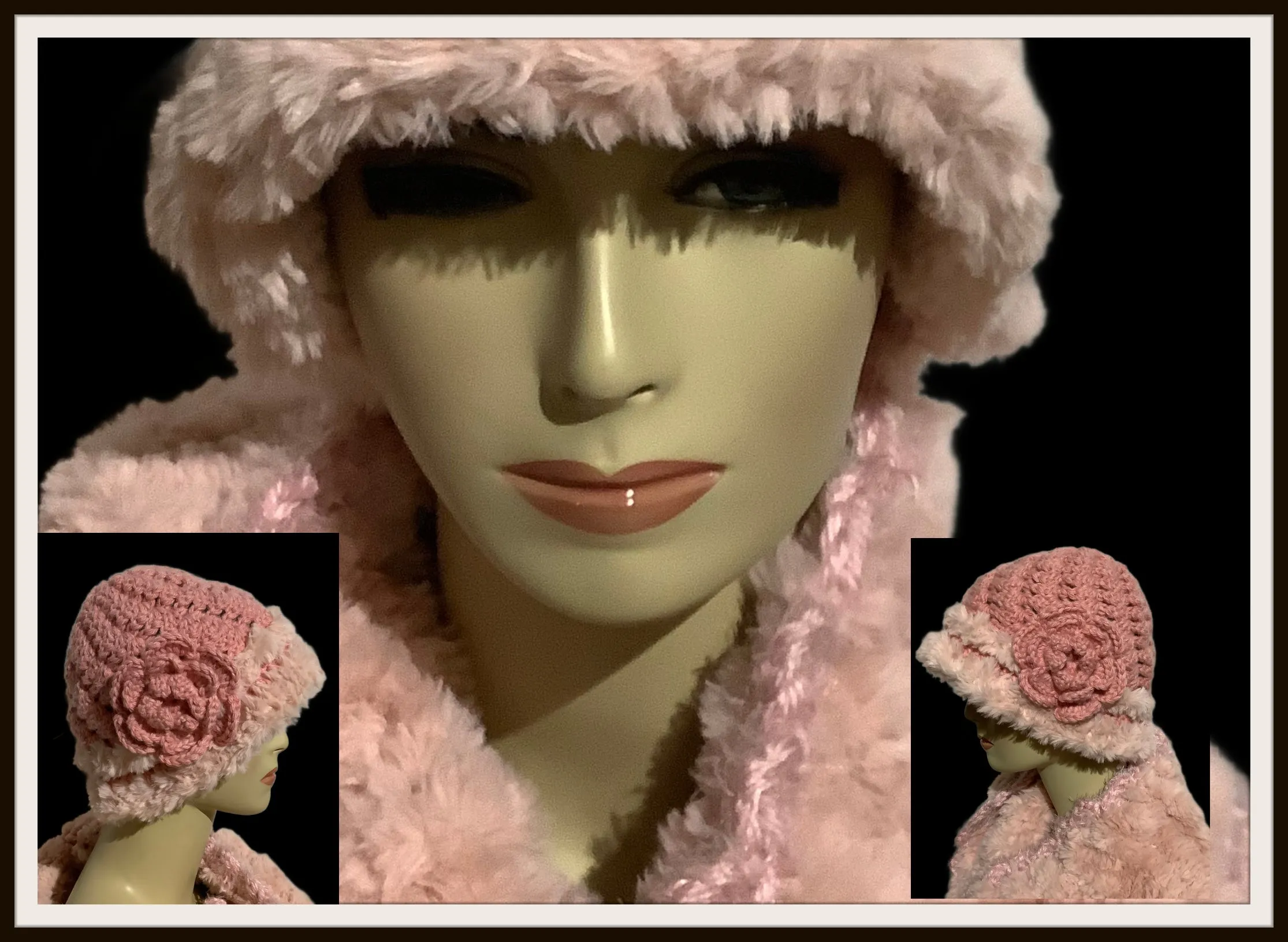 "THE PINK ALPACA HAT", handmade alpaca hat, beanie without a brim, baby alpaca yarn, Xmas gift, winter must, made in USA