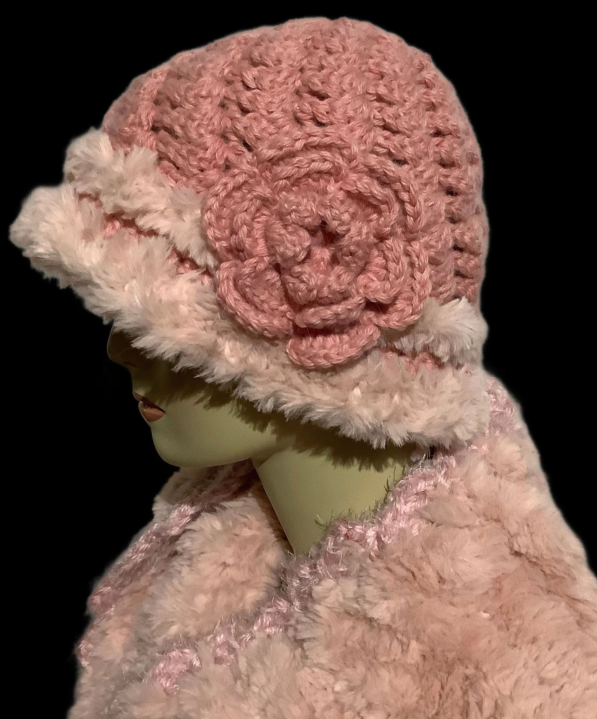 "THE PINK ALPACA HAT", handmade alpaca hat, beanie without a brim, baby alpaca yarn, Xmas gift, winter must, made in USA