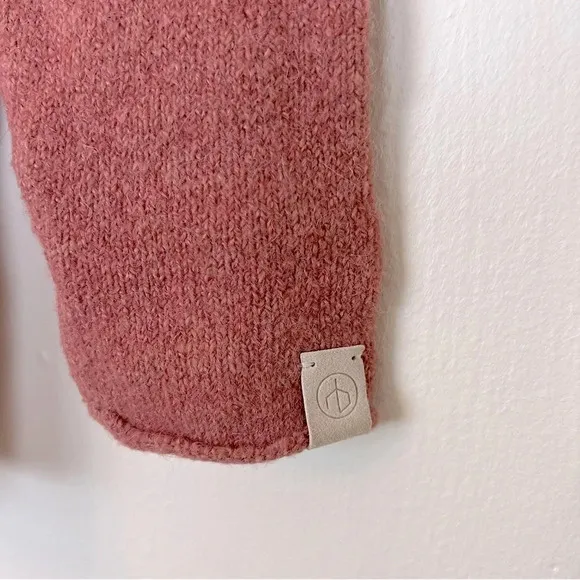Rag &amp; Bone Alpaca Wool Elsa Crew Sweater Mauve Small Relaxed Cozy Chic Neutral
