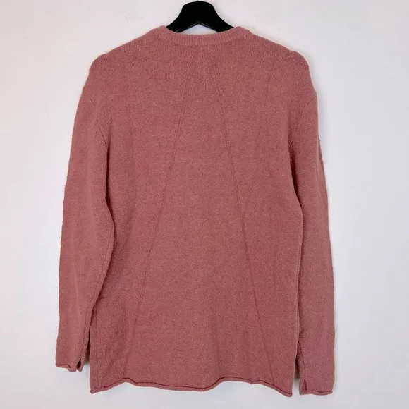 Rag &amp; Bone Alpaca Wool Elsa Crew Sweater Mauve Small Relaxed Cozy Chic Neutral